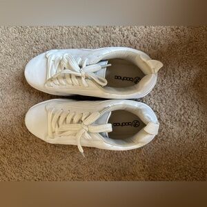 white platform sneakers